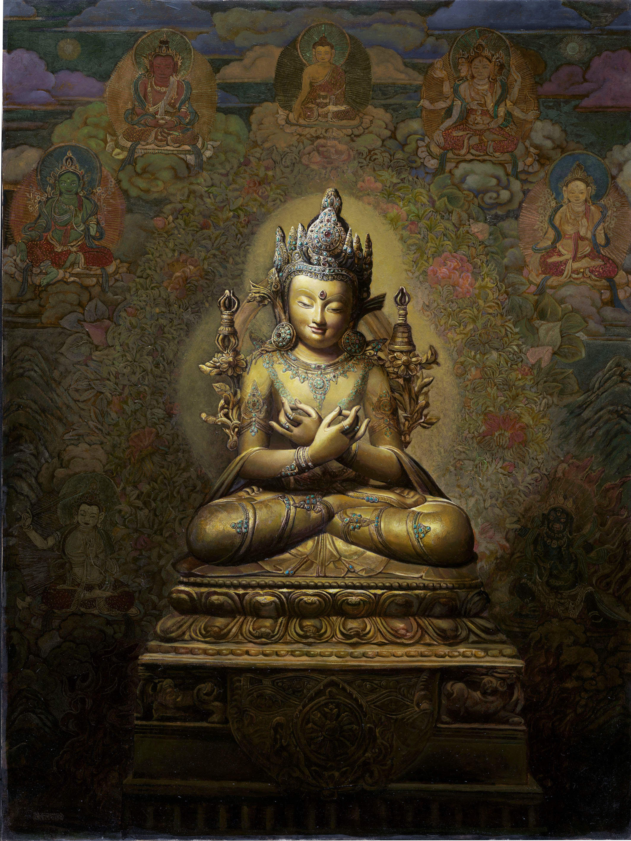 赖东民,职业油画家,1990年代初以其艺术才华