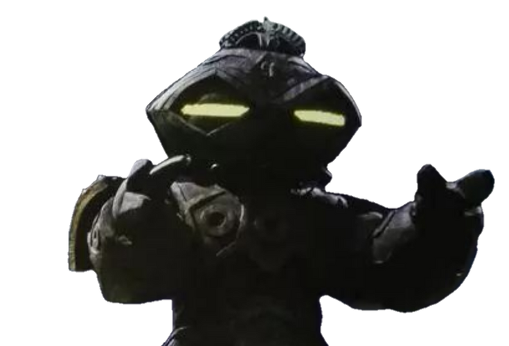 外形酷似过去被迪迦打败的黑暗魔神,可从遮光器状的眼睛发出