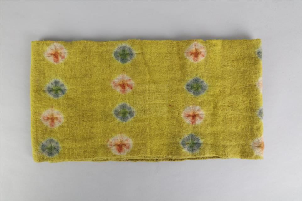 民国黄色羊毛氆氇