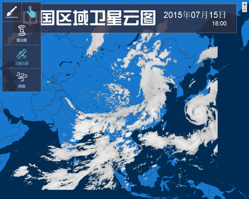 实时天气雷达回波图在线
