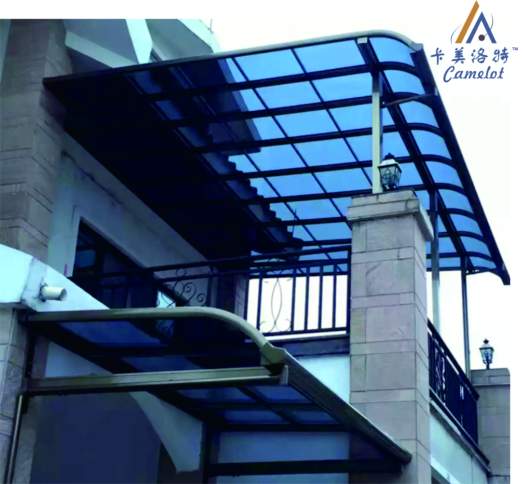  p>雨棚是设在建筑物出入口或顶部阳台上方用来挡雨,挡风,防高空落物