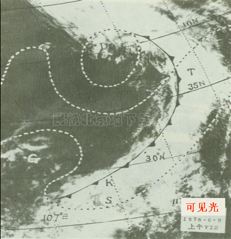 data-lemmaid="552614">气象卫星 /a>之仪器拍摄大气中的云层分布,来