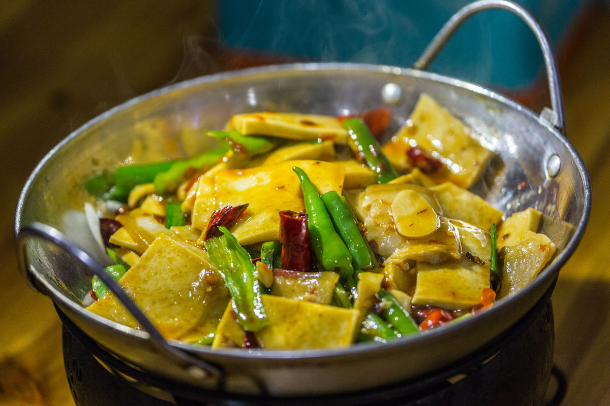 辣味鱼炖干豆腐