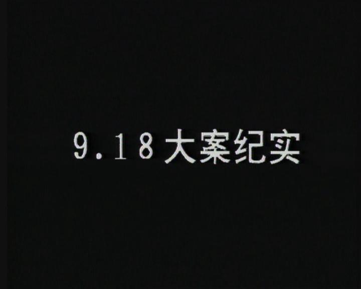 九一八大案纪实