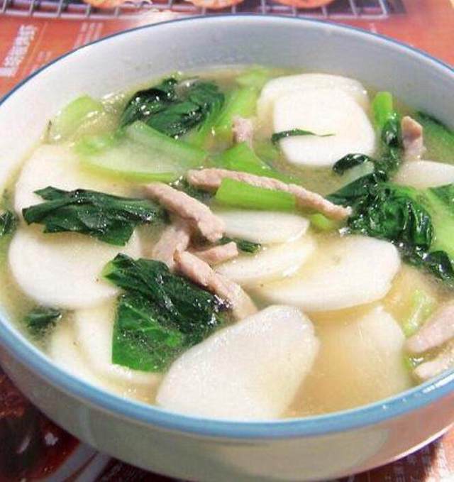青菜汤年糕