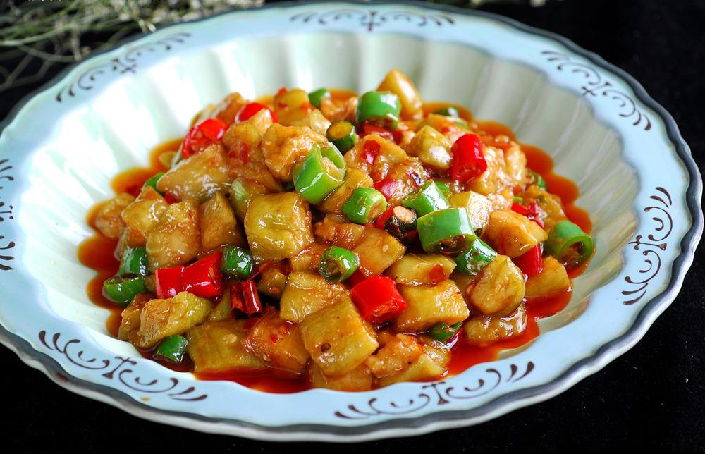 茄丁炒肉