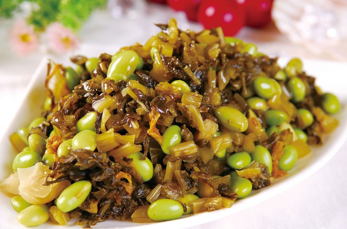 毛豆咸菜