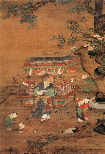  p>《货郎图》是明代吕文英创作的绢本设色画,现藏于 a target="