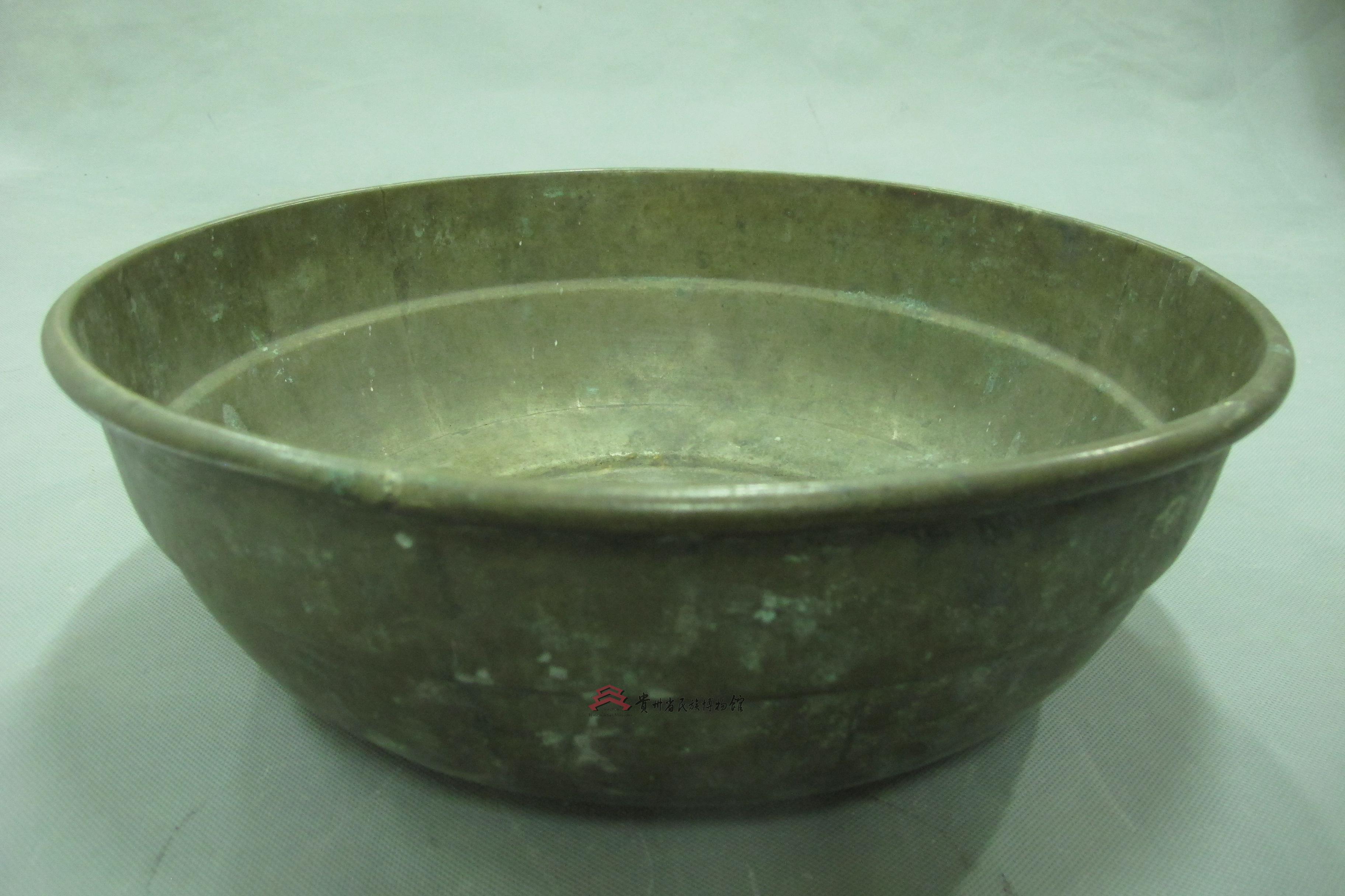 清代锦屏洗脸铜盆