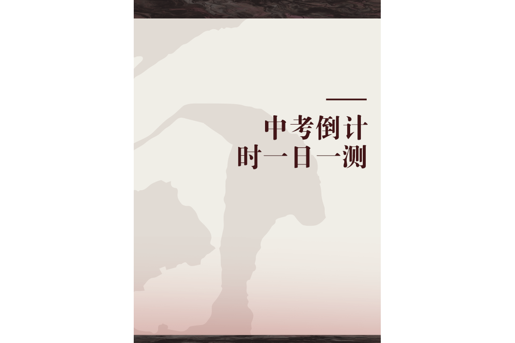 中考倒计时一日一测