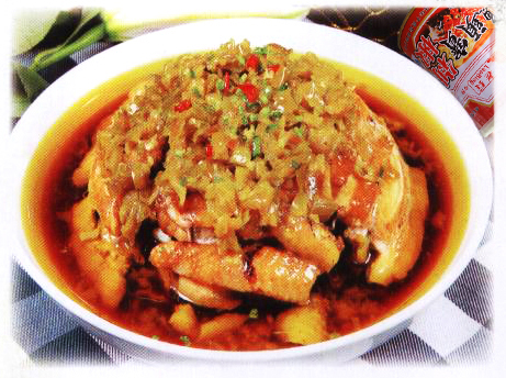 酱椒蒸子鸡