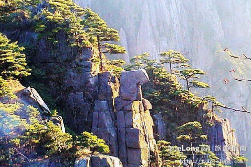 ">仙人晒靴是 a target="_blank" href="/item/黄山风景区/1350521"