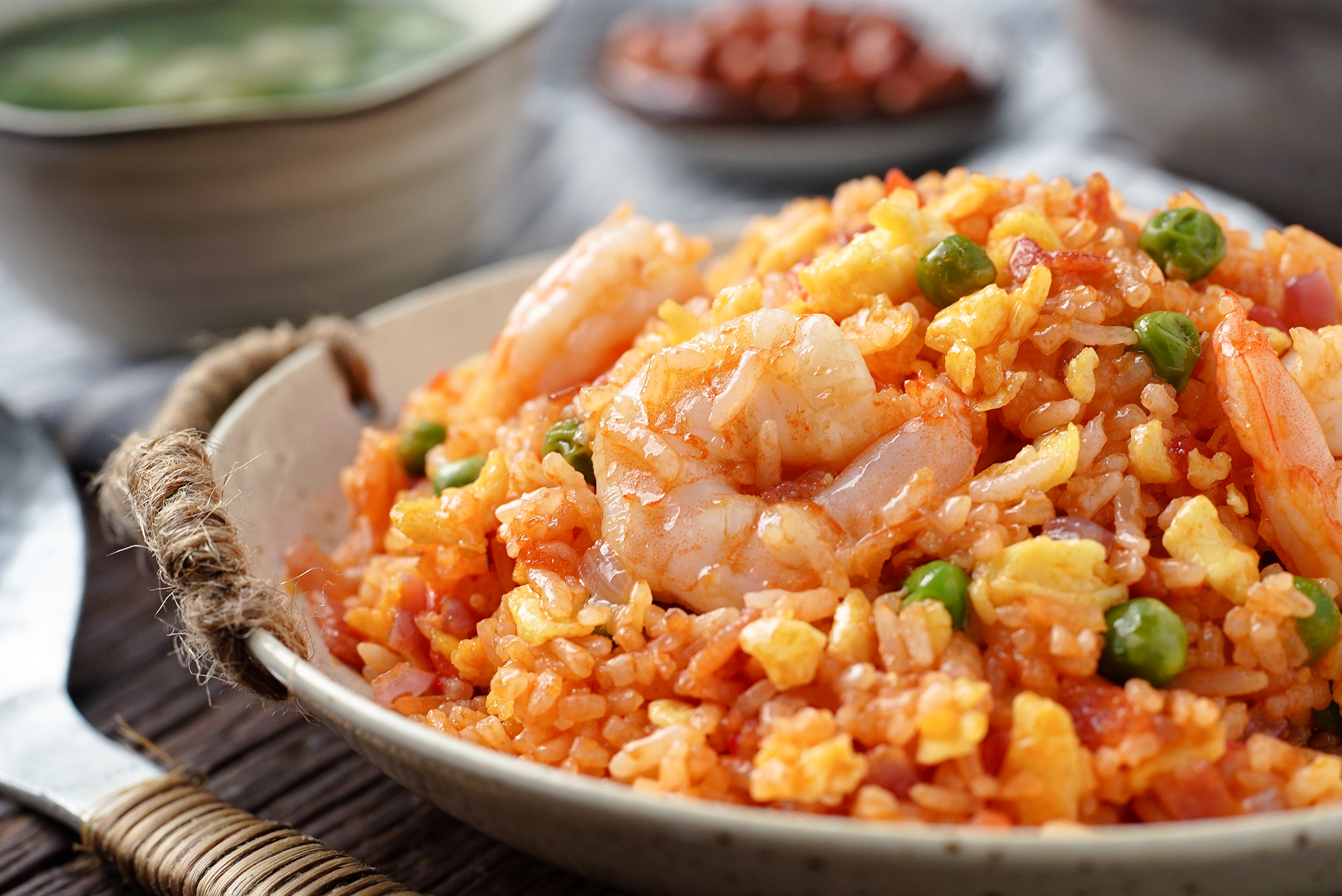 大虾炒饭