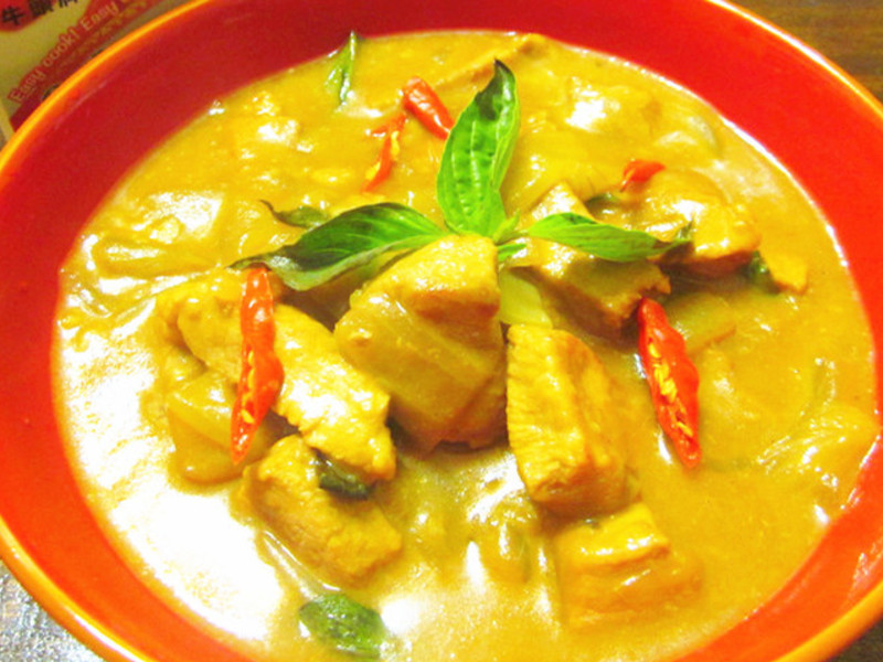 干炒泰式咖喱猪肉