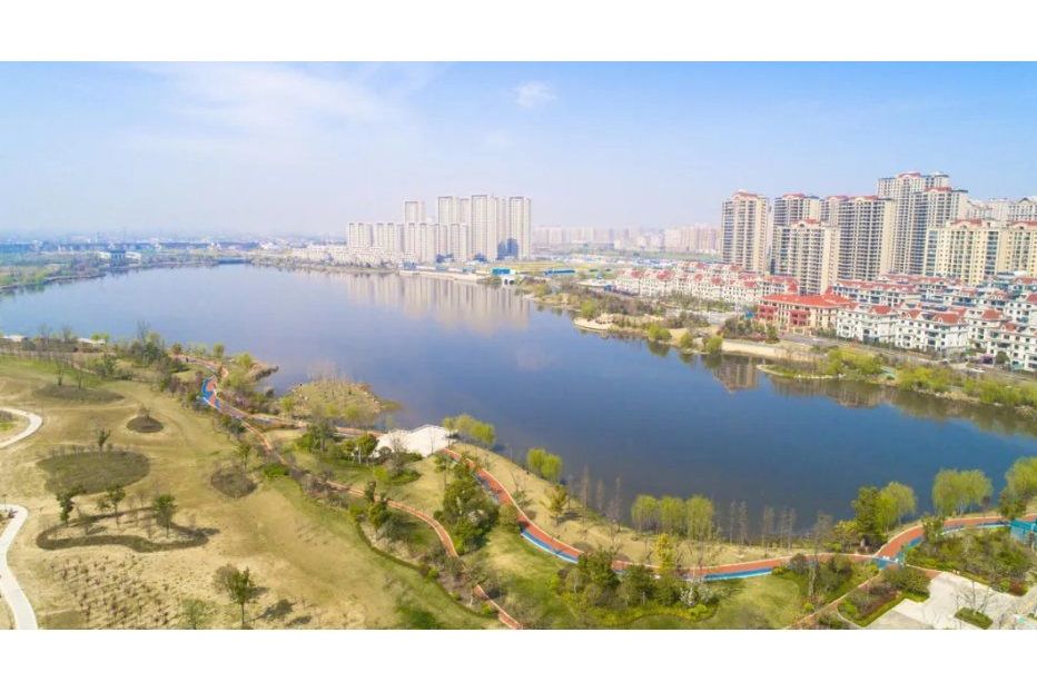 香榭湖位于泰兴市东南片区,人工湖,香榭湖