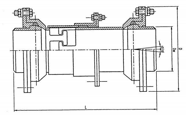  p>三维球形补偿器由两个球形结构元件和一个套筒结构元件所组成.