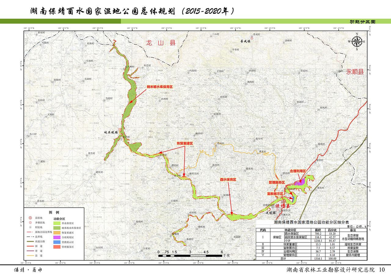湖南省保靖县,包括碗米坡水库,碗米坡水库大坝至酉水第三桥的酉水河段