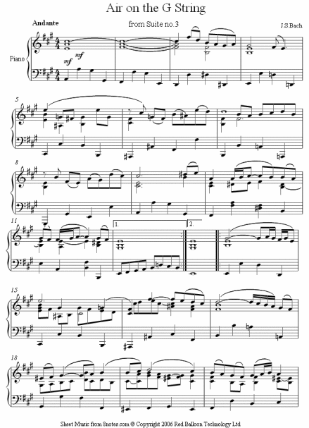 G弦上的咏叹调（巴赫代表作品）_百度百科