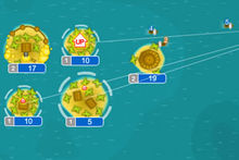  p>小岛抢地盘是一款策略小游戏 /p>