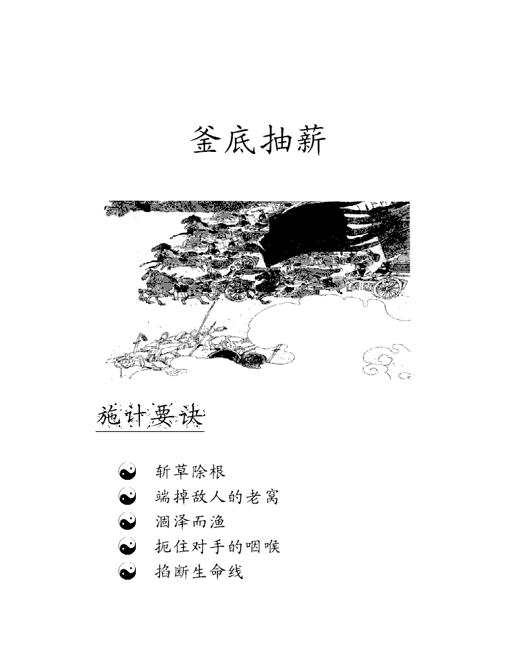 三十六计·釜底抽薪