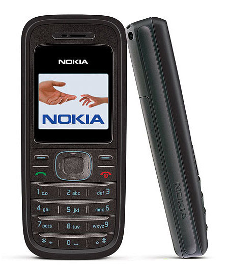  p>诺基亚1208手机采用经典的直板造型,102×44.1×17.