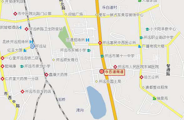 p>乐百道街道办事处位于云南省 a target="_blank" href="/item/开远