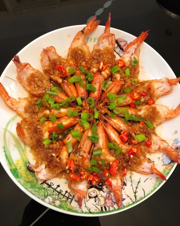 清蒸蒜蓉凤尾虾