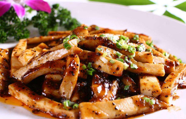 香煎黑椒杏鲍菇