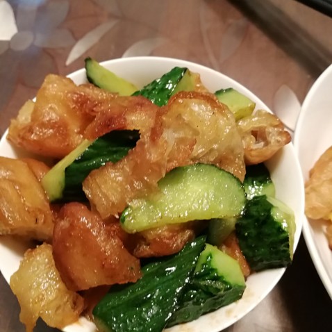 油条炒黄瓜
