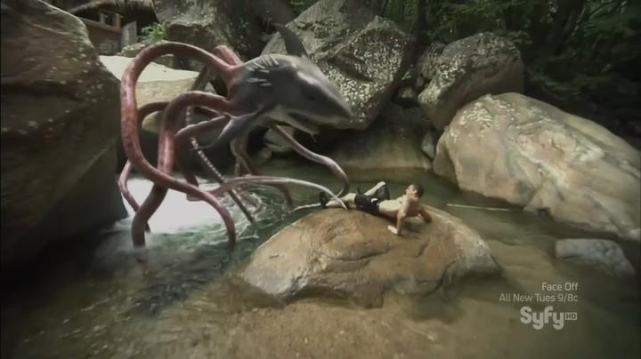 八爪狂鲨大战梭鱼翼龙