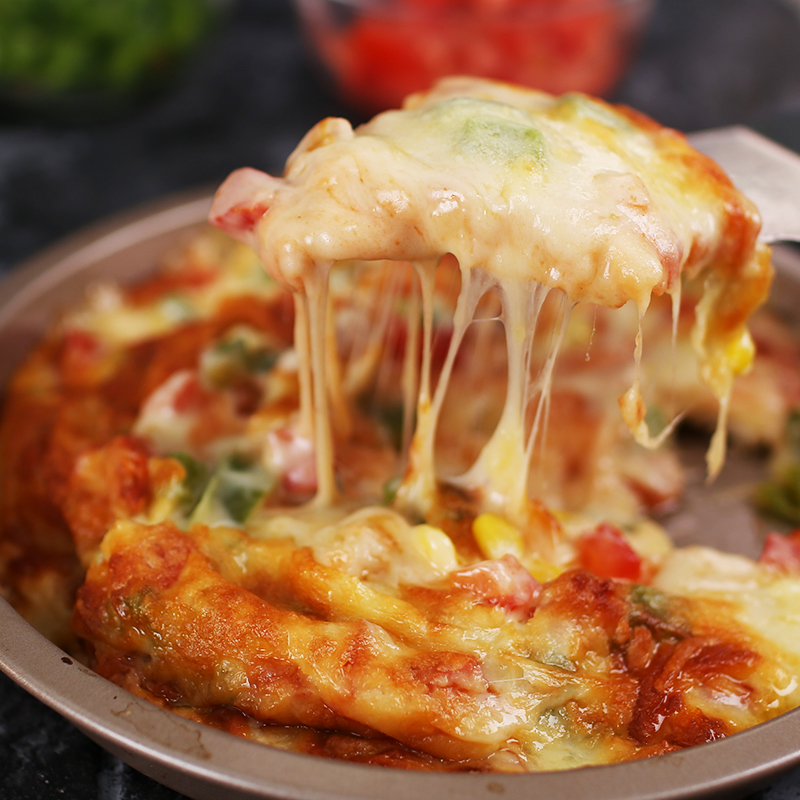 奶油奶酪夹心披萨