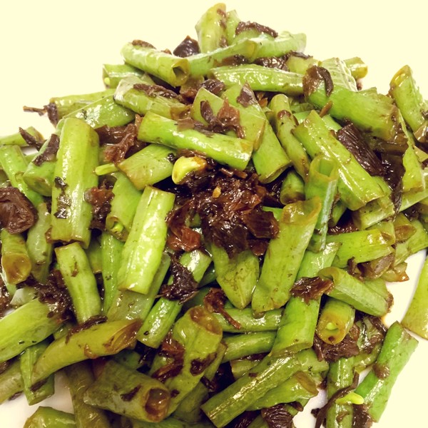 四季豆闷梅干菜