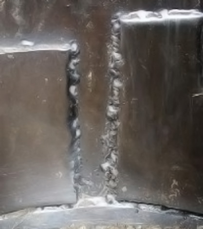  p>焊缝中存在块状或弥散状非金属夹渣物,铸件中内部或表面上存在和