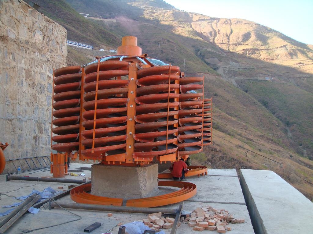  p>螺旋流槽所属现代词,指的是中国综合了螺旋选矿机,螺旋溜槽,摇床, 