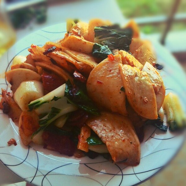 辣炒饵块粑