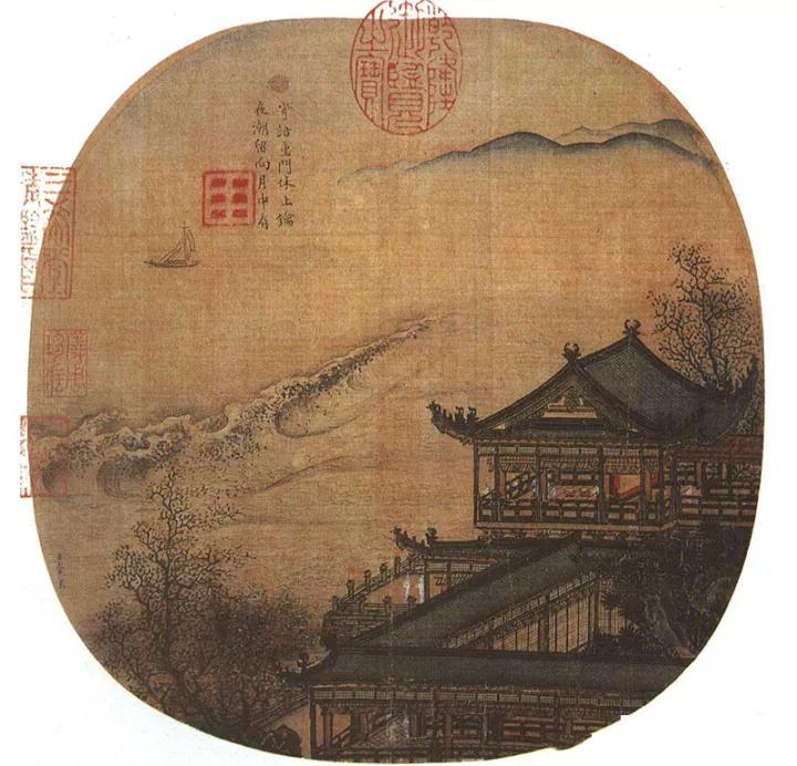 南唐绘画高手卫贤，界画精准而不纳滞呆板，人物与山水平分秋色_百科TA说