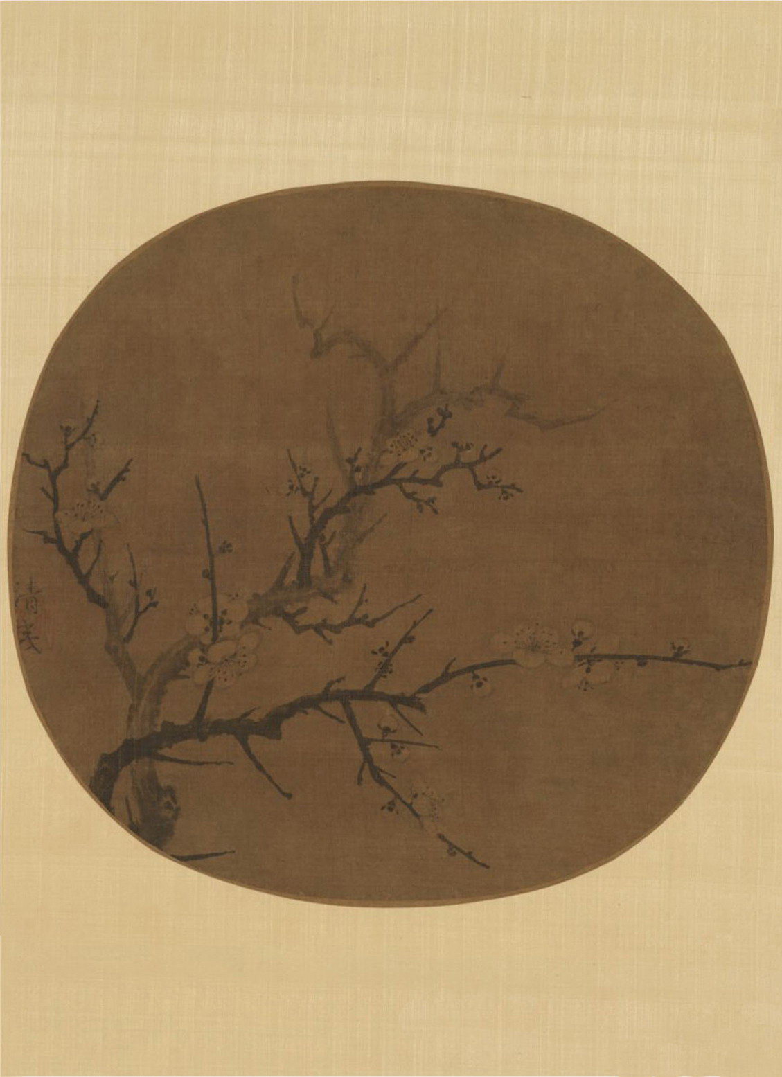 宋杨无咎墨梅图