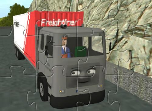 载货大卡车拼图