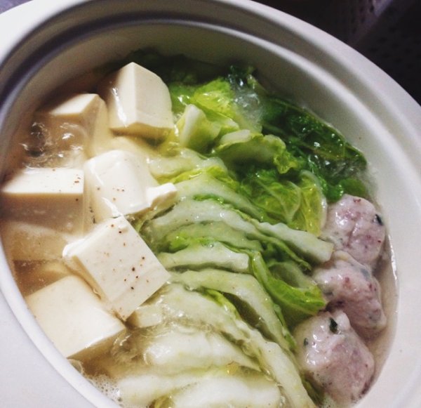 白菜豆腐砂锅