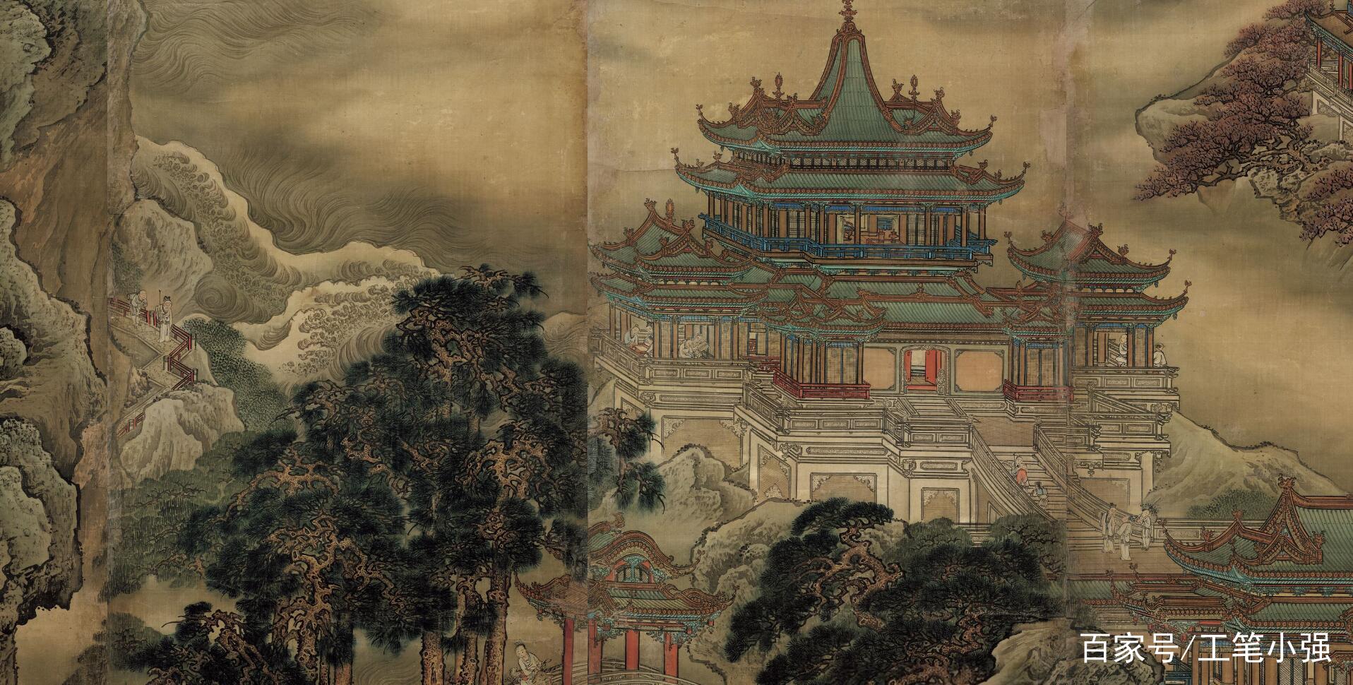 画风工整、华丽，与袁江相似。其精品有胜于袁江者的袁耀作品赏析_百科TA说