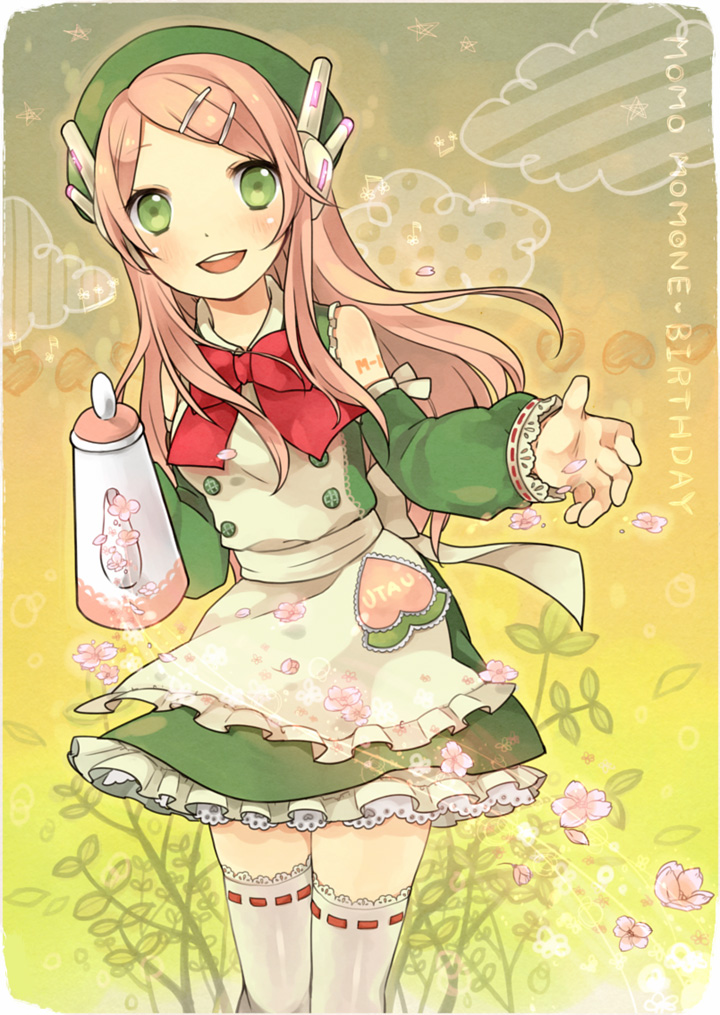 桃音モモ /b>是免费软件"歌声合成工具utau"的声源之一的虚拟歌姬形象