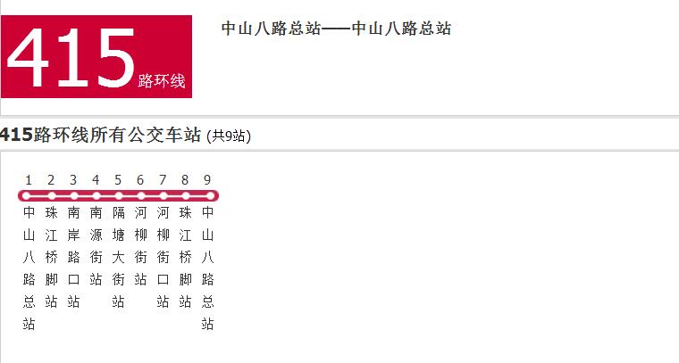 广州公交415路环线