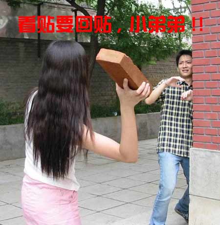 是用在论坛里,在网络中有骂人的意思,还有用语言文字作为砖头进行攻击