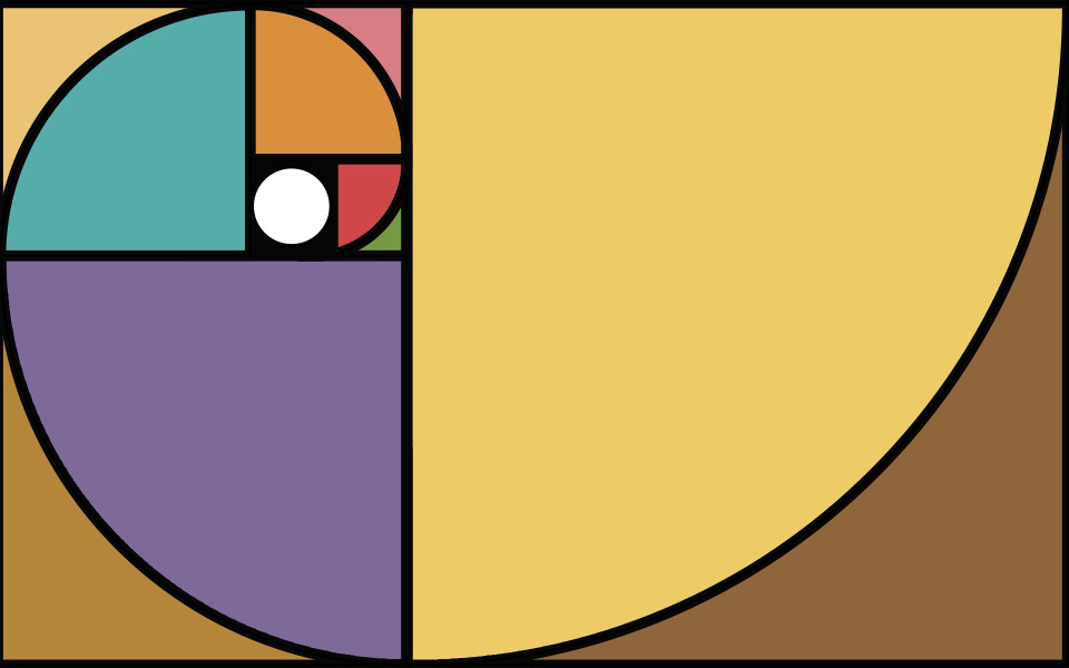 数列 /a>画出来的螺旋曲线,自然界中存在许多斐波那契螺旋线的图案