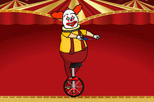 小丑独轮车