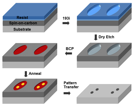 制图外延定向自组装