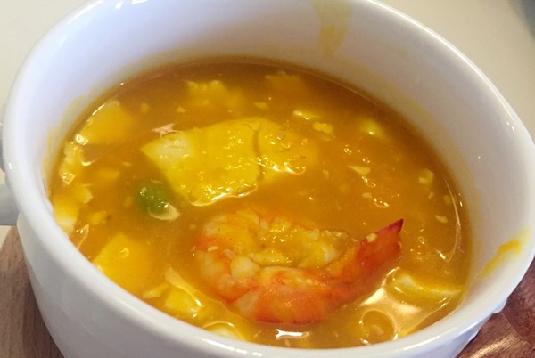 南瓜豆腐海鲜粥