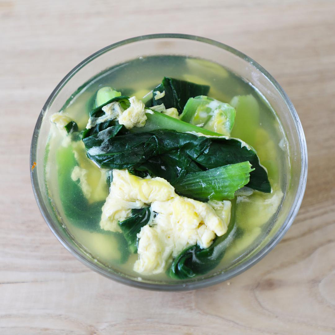 家常小白菜蛋花汤