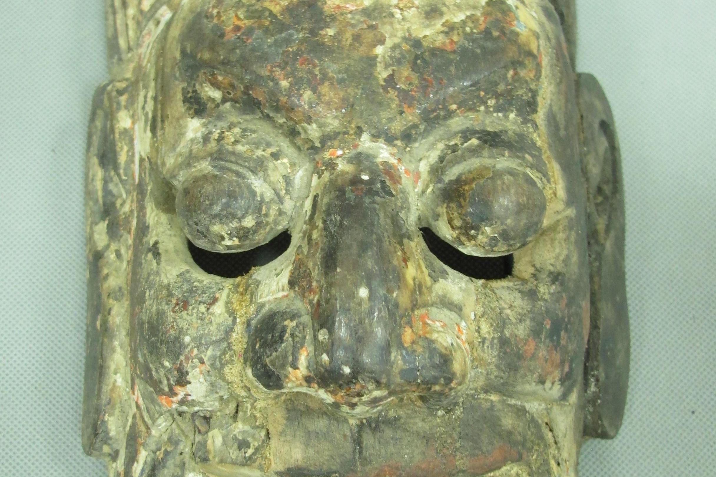 清代印江傩戏面具—周仓