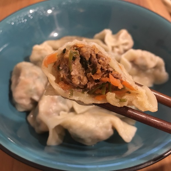牛肉胡萝卜馅饺子